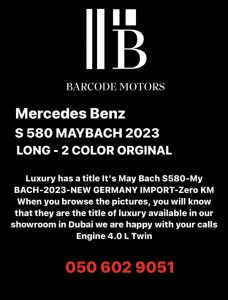 Pending-Mercedes Benz S580 Maybach New 2023 2 Color Long-37